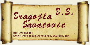 Dragojla Savatović vizit kartica